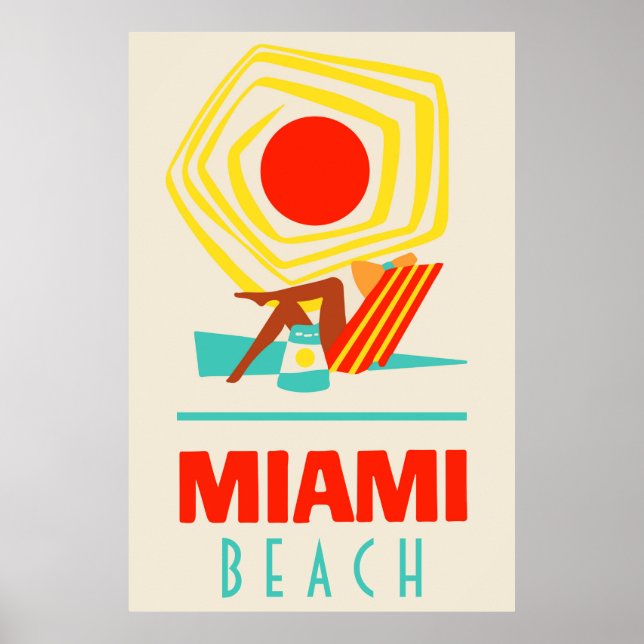 Póster Poster de Miami Beach (Frente)