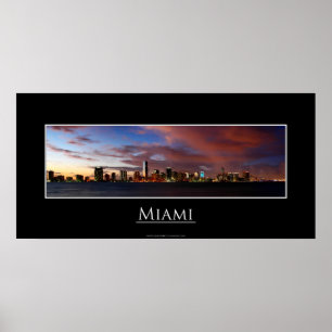 Póster Poster de Miami Panorama