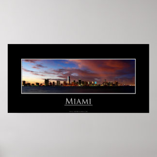 Póster Poster de Miami Panorama