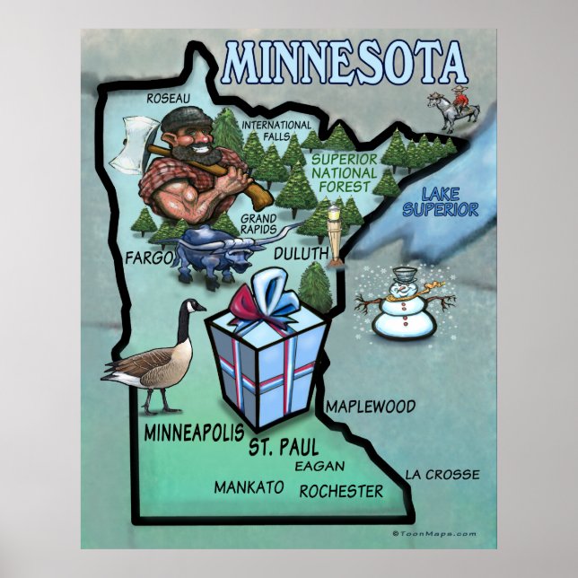 Póster Poster de Minnesota (Frente)
