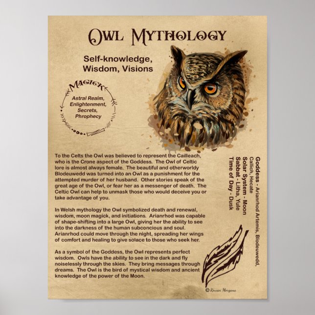 Póster Poster DE MITOLOGÍA DE OWL (Frente)