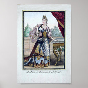 Póster Poster de moda de finales del siglo XVII