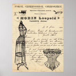 Póster Poster de moda francés vintage