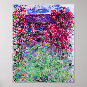 Póster Poster de Monet Rosas