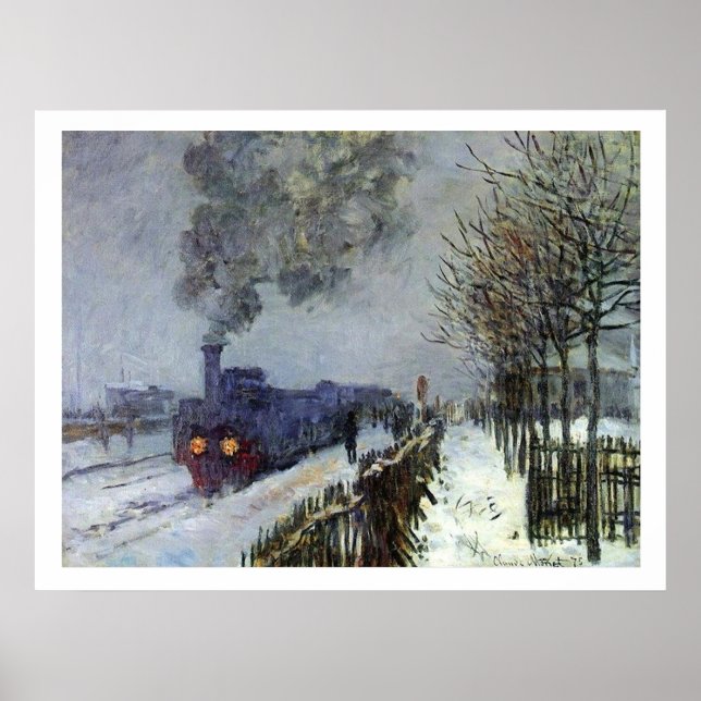 Póster Poster de Monet Train (Frente)