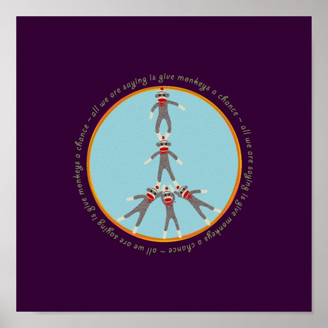 Póster Poster de Monos de Paz (Frente)