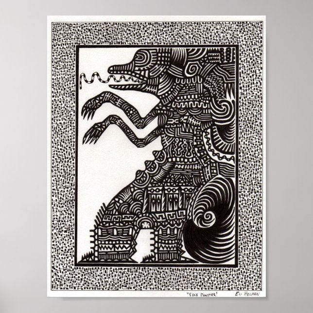 Póster Poster de Monstruo Popular (Frente)