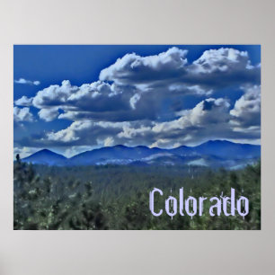 Póster Poster de montaña de Colorado