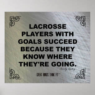 Póster Poster de motivación 008 de LaCrosse