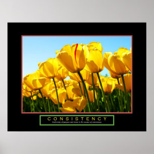 Póster Poster de motivación - "consistencia" - 22" x28 "