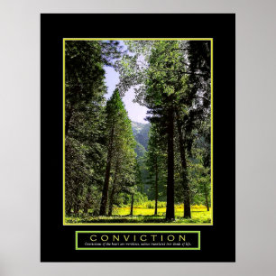 Póster Poster de motivación - "convicción" - 22" x28 "