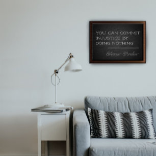 Póster Poster de motivación de justicia de citas latinas