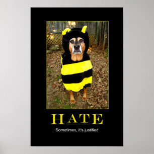 Póster Poster de motivación de la abeja más triste