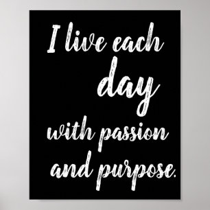 Póster Poster de motivación de la pasión del poster del