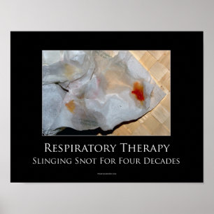 Póster Poster de motivación de la terapia respiratoria