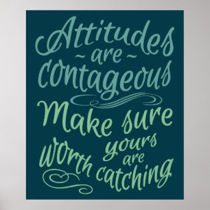 Póster Poster de motivación de las ACTITUDES