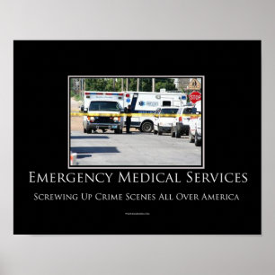 Póster Poster de motivación de las escenas del crimen