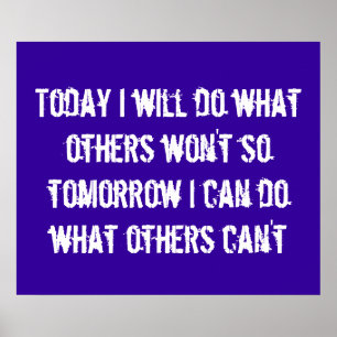 Póster Poster de motivación de los deportes