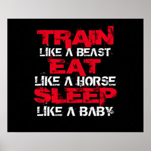 Póster Poster de motivación del entrenamiento