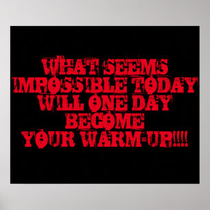 Póster Poster de motivación del entrenamiento