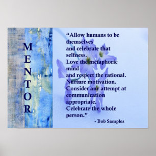 Póster Poster de motivación del mentor