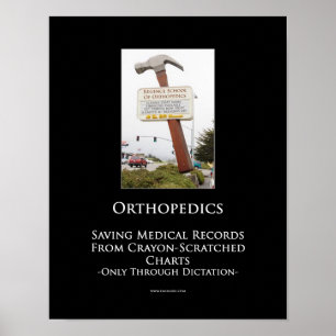 Póster Poster de motivación del Orthopedics