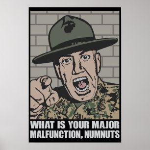 Póster Poster de Motivación del sargento de Perforación M