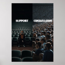 Póster Poster de motivación del trabajo duro