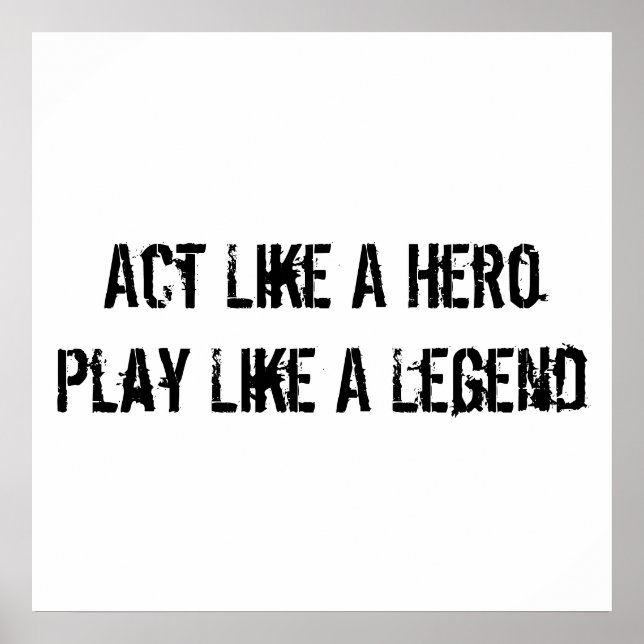 Póster Poster de motivación deportiva (Frente)