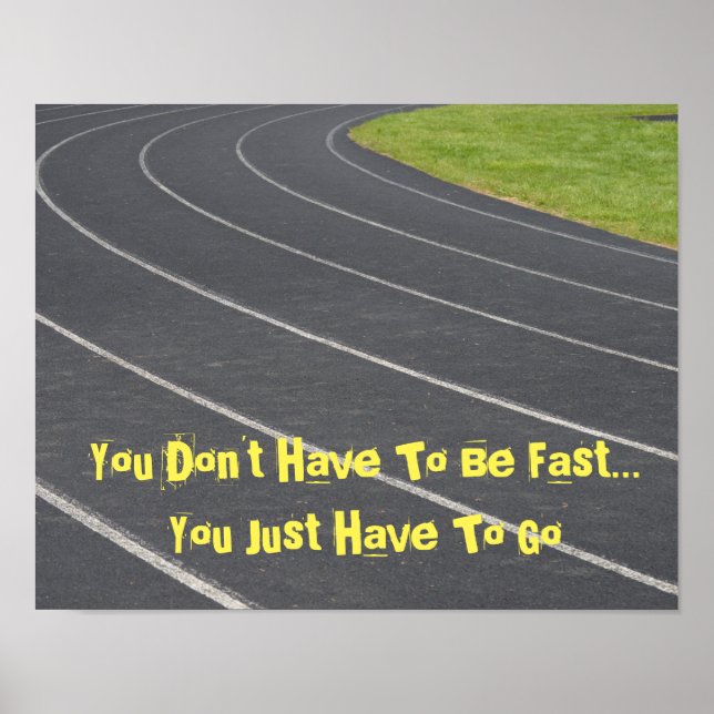 Póster Poster de Motivación Deportiva - Track & Field! (Frente)