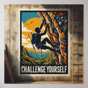 Póster Poster de motivación - ¡Desafíjate!