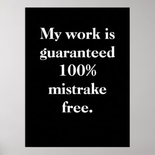 Póster Poster de motivación divertido de la oficina