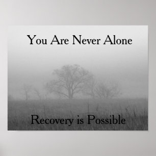 Póster Poster de motivación/fe de la recuperación basada