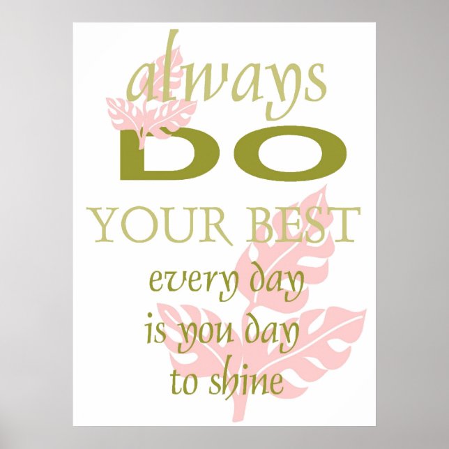 Póster Poster de motivación inspiradora (Frente)