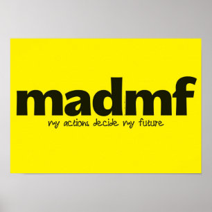 Póster Poster de motivación - mis acciones deciden a mi