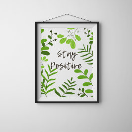 Póster Poster de motivación positiva de fondo