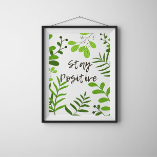 Póster Poster de motivación positiva de fondo