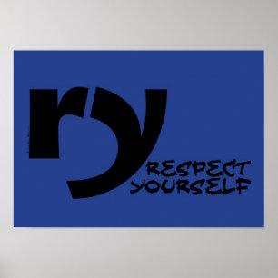 Póster Poster de motivación - respecto usted mismo