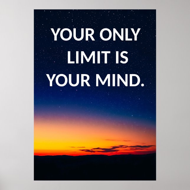 Póster Poster de Motivation Night Sky (Frente)