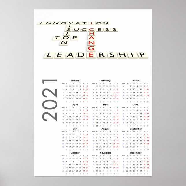 Póster Poster de Motivational Calendar 2021 (Frente)