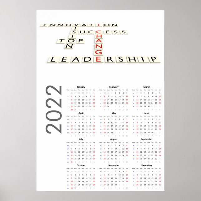 Póster Poster de Motivational Calendar 2022 (Frente)