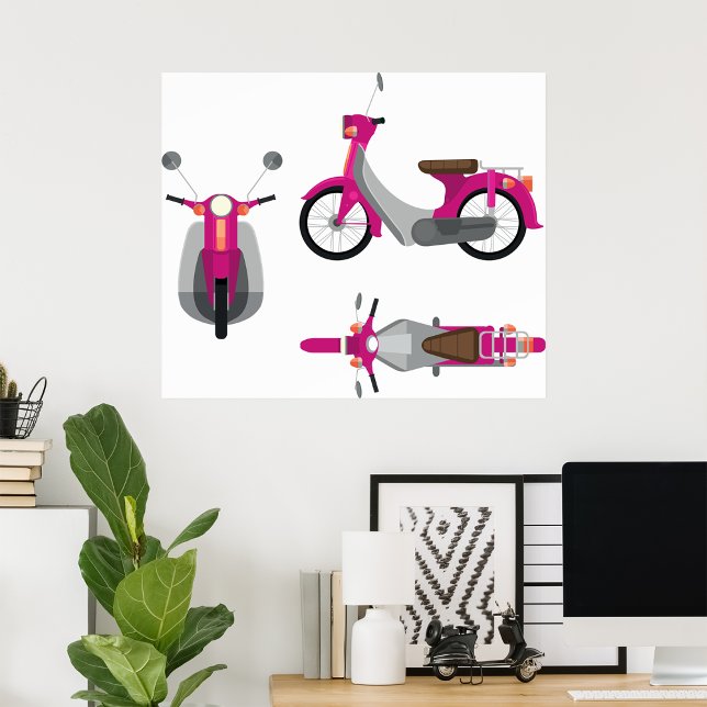 Póster Poster de moto rosa (Subido por el creador)