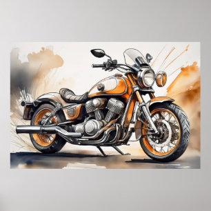 Póster Poster de motocicletas