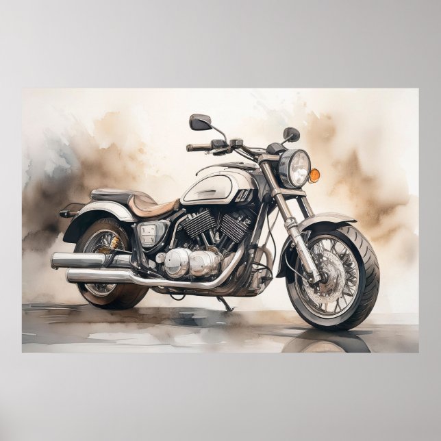 Póster Poster de motocicletas (Frente)