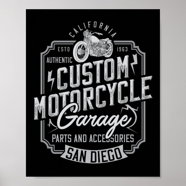 Póster Poster de motocicletas (Frente)