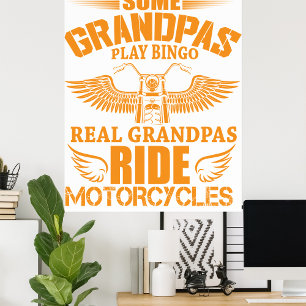 Póster Poster de motocicletas Real Grandpas Ride