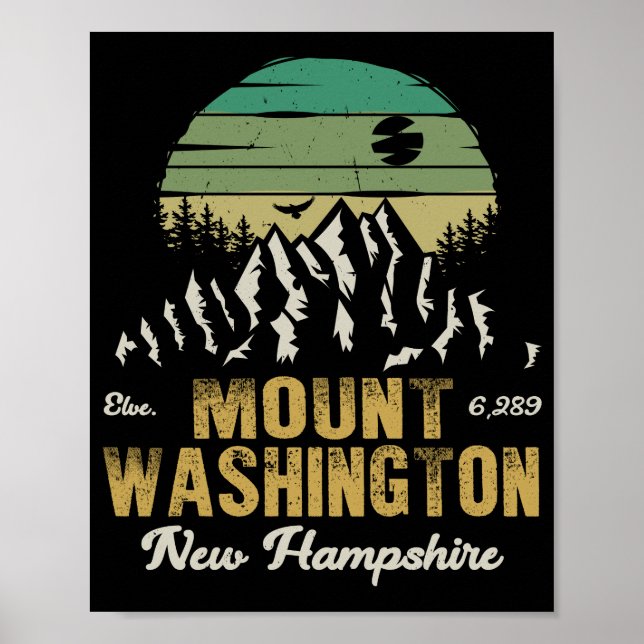 Póster Poster de Mount Washington new Hampshire (Frente)