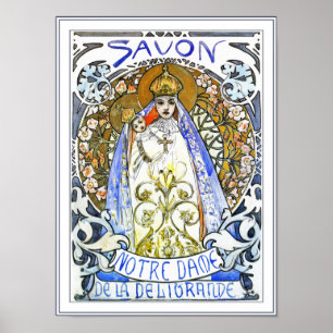 Póster Poster de Mucha imprentas: Savon Notre-Dame