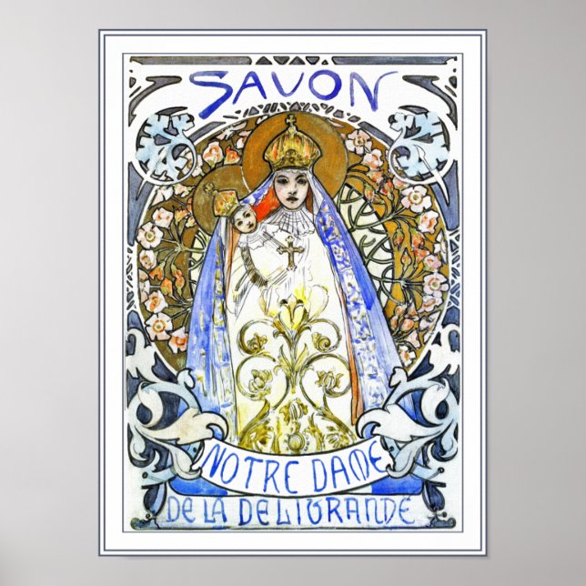 Póster Poster de Mucha imprentas: Savon Notre-Dame (Frente)