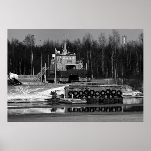 Póster poster de muelle de envío (Frente)
